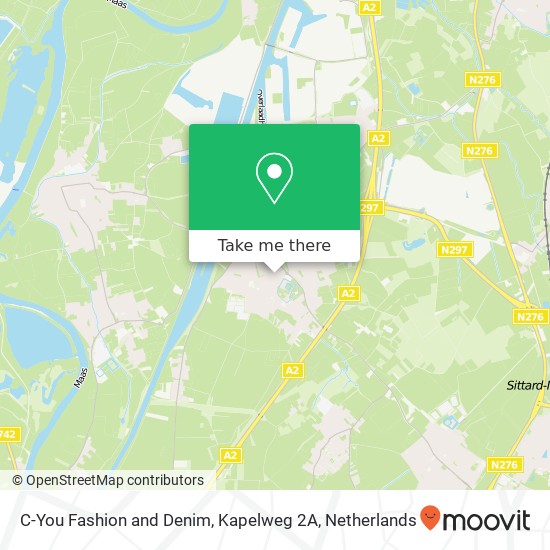 C-You Fashion and Denim, Kapelweg 2A map