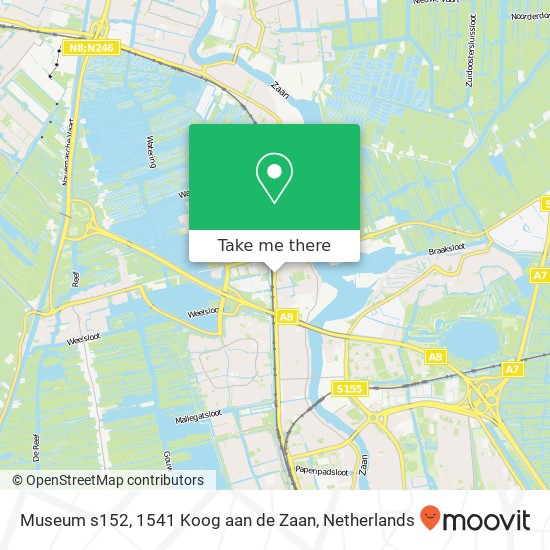 Museum s152, 1541 Koog aan de Zaan map