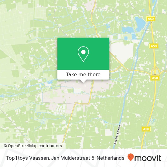 Top1toys Vaassen, Jan Mulderstraat 5 map