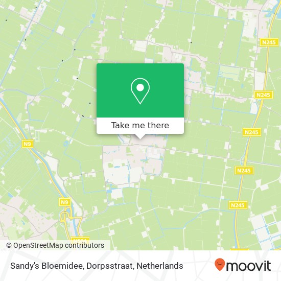 Sandy's Bloemidee, Dorpsstraat Karte