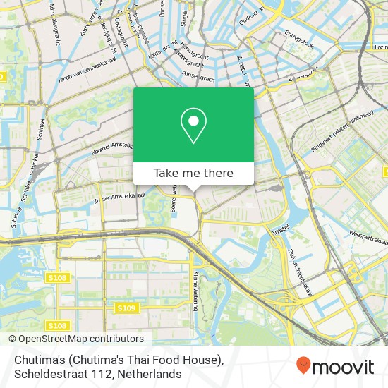 Chutima's (Chutima's Thai Food House), Scheldestraat 112 map