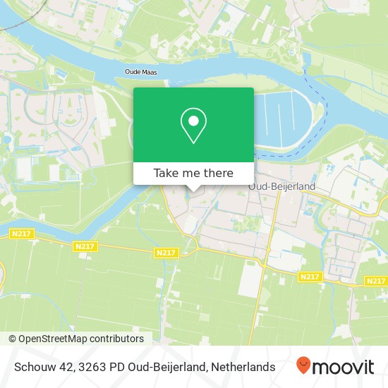 Schouw 42, 3263 PD Oud-Beijerland map