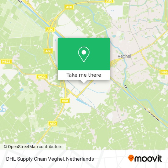 DHL Supply Chain Veghel map