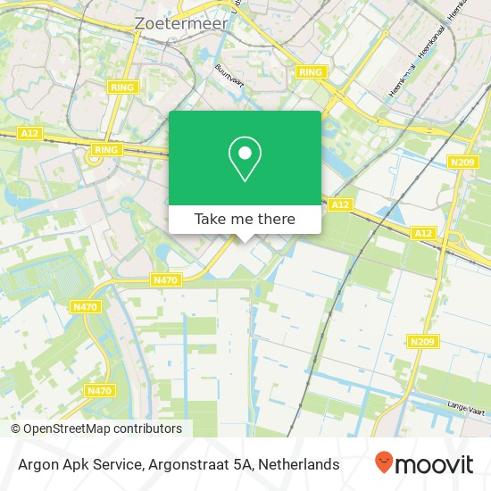 Argon Apk Service, Argonstraat 5A Karte