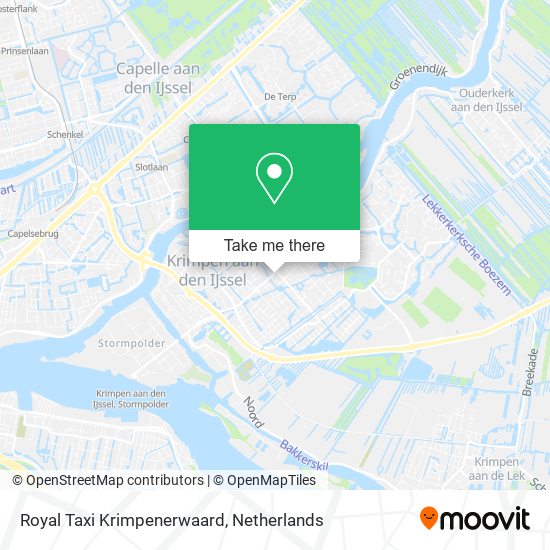 Royal Taxi Krimpenerwaard map