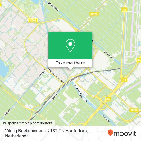 Viking Boekanierlaan, 2132 TN Hoofddorp Karte