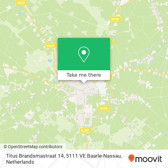 Titus Brandsmastraat 14, 5111 VE Baarle-Nassau map