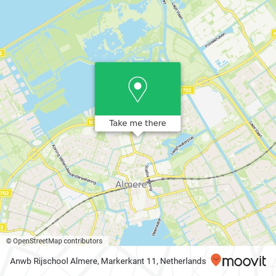 Anwb Rijschool Almere, Markerkant 11 map