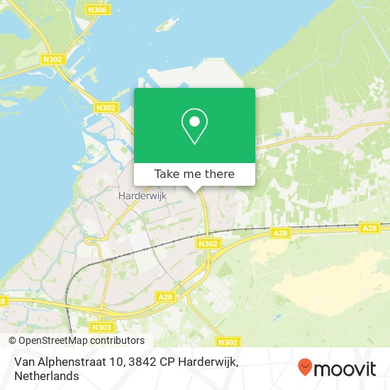 Van Alphenstraat 10, 3842 CP Harderwijk Karte