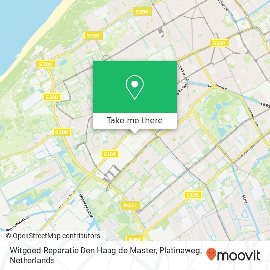 Witgoed Reparatie Den Haag de Master, Platinaweg map