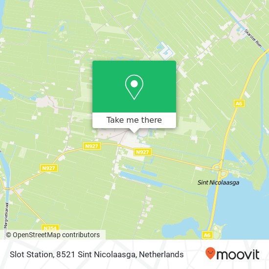 Slot Station, 8521 Sint Nicolaasga map