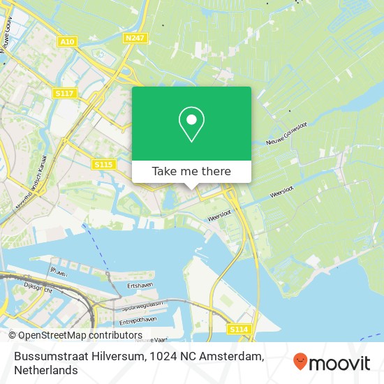 Bussumstraat Hilversum, 1024 NC Amsterdam map