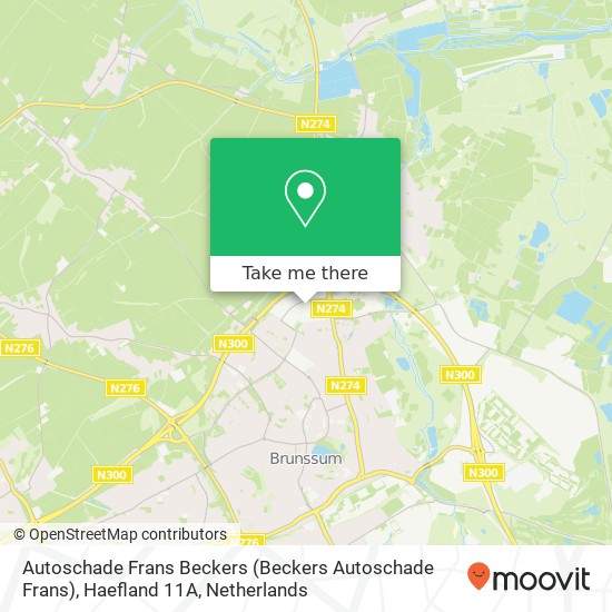 Autoschade Frans Beckers (Beckers Autoschade Frans), Haefland 11A map