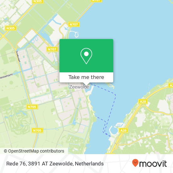 Rede 76, 3891 AT Zeewolde map