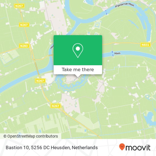 Bastion 10, 5256 DC Heusden map