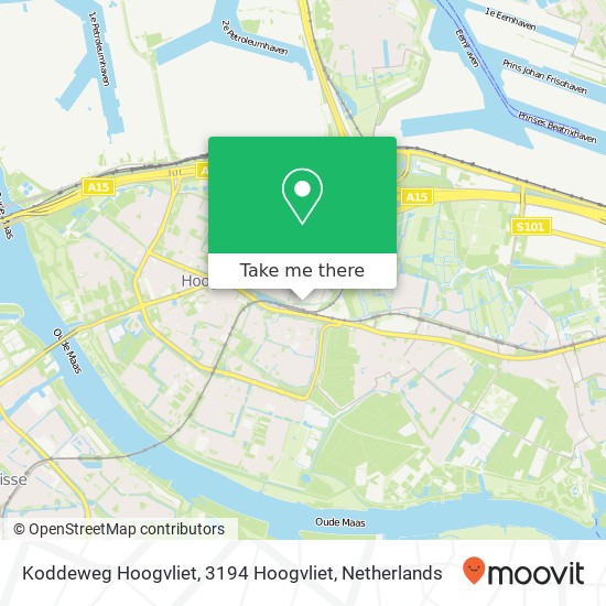 Koddeweg Hoogvliet, 3194 Hoogvliet Karte