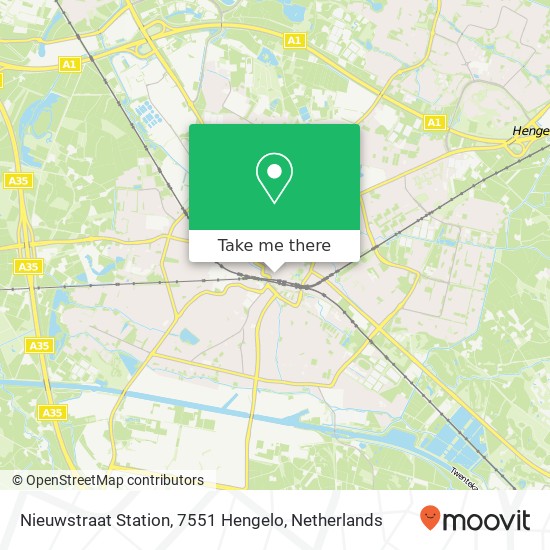 Nieuwstraat Station, 7551 Hengelo map