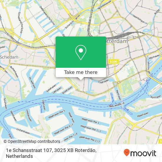 1e Schansstraat 107, 3025 XB Roterdão map