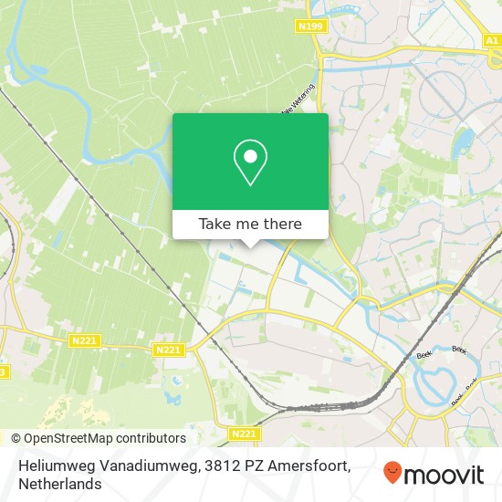 Heliumweg Vanadiumweg, 3812 PZ Amersfoort map