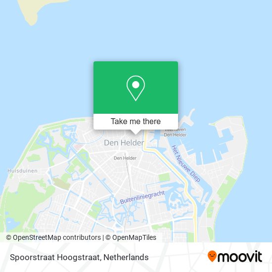 Spoorstraat Hoogstraat Karte