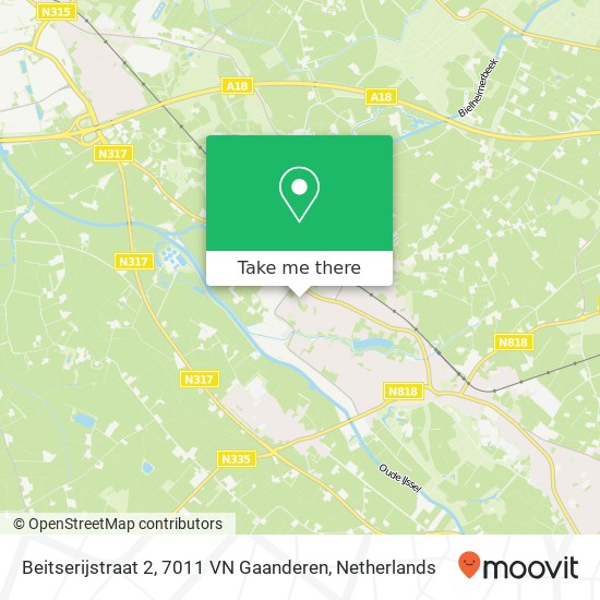 Beitserijstraat 2, 7011 VN Gaanderen map