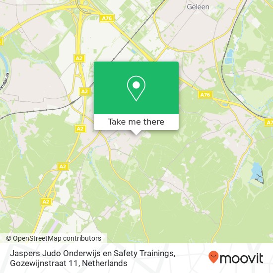 Jaspers Judo Onderwijs en Safety Trainings, Gozewijnstraat 11 Karte