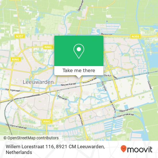 Willem Lorestraat 116, 8921 CM Leeuwarden map