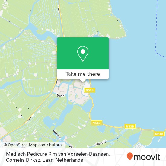 Medisch Pedicure Rim van Vorselen-Daansen, Cornelis Dirksz. Laan map