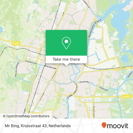 Mr Bing, Kruisstraat 43 map