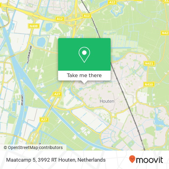 Maatcamp 5, 3992 RT Houten map