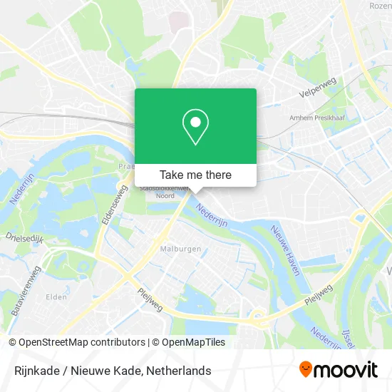 Rijnkade / Nieuwe Kade map