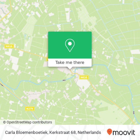 Carla Bloemenboetiek, Kerkstraat 68 map