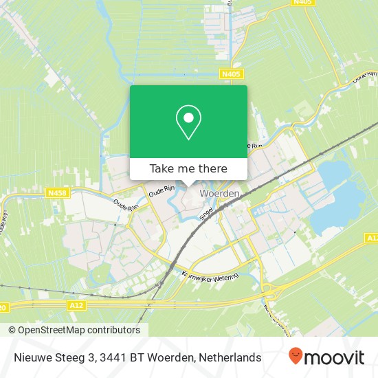 Nieuwe Steeg 3, 3441 BT Woerden map