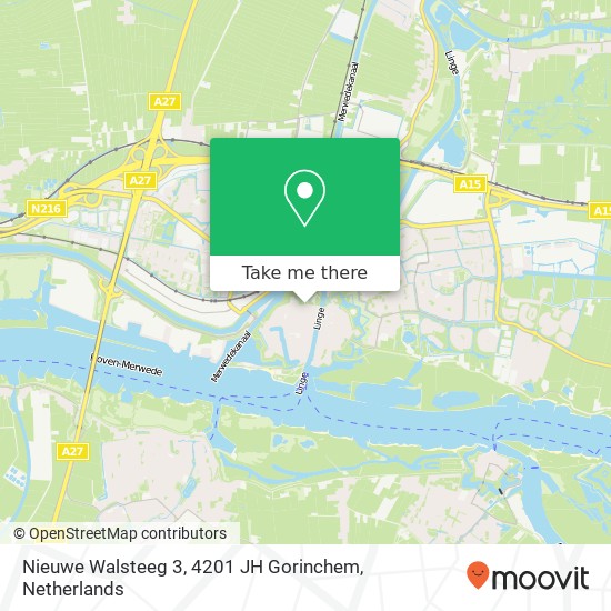 Nieuwe Walsteeg 3, 4201 JH Gorinchem map