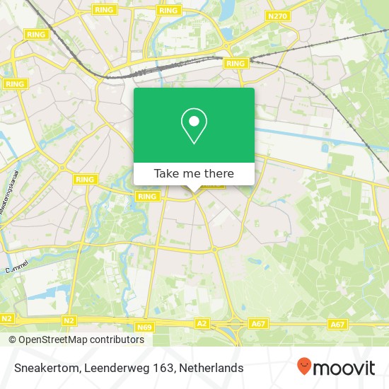 Sneakertom, Leenderweg 163 map