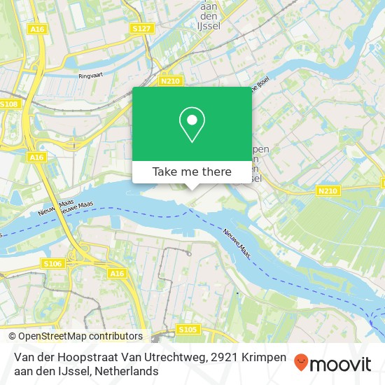 Van der Hoopstraat Van Utrechtweg, 2921 Krimpen aan den IJssel Karte