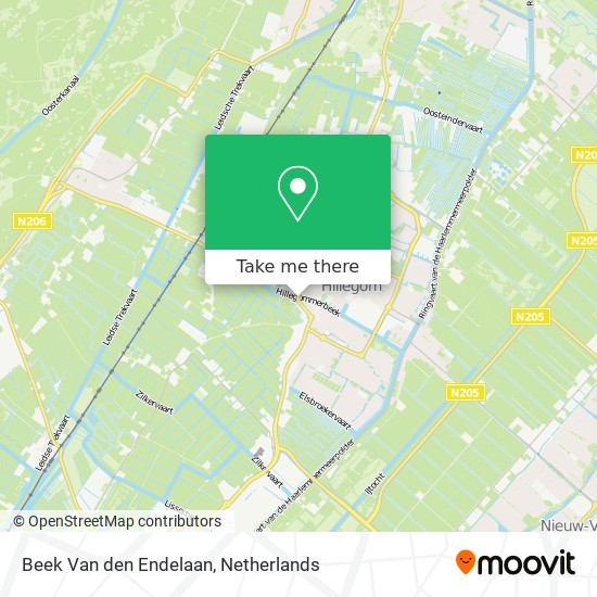 Beek Van den Endelaan map