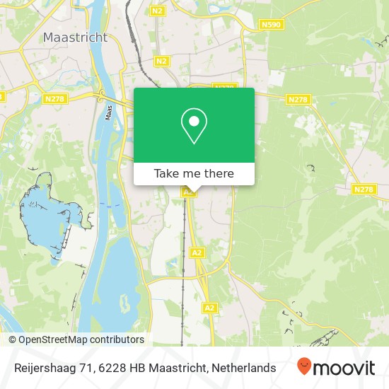 Reijershaag 71, 6228 HB Maastricht Karte