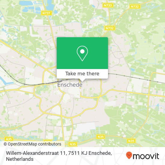 Willem-Alexanderstraat 11, 7511 KJ Enschede Karte