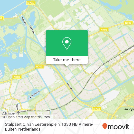 Stalpaert C. van Eesterenplein, 1333 NB Almere-Buiten map