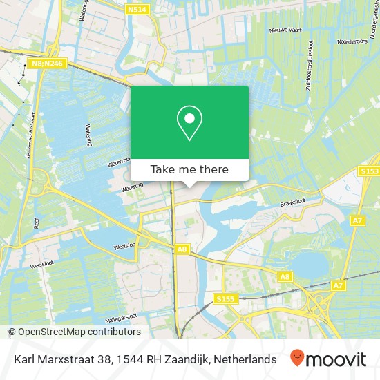 Karl Marxstraat 38, 1544 RH Zaandijk map