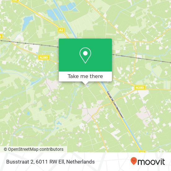 Busstraat 2, 6011 RW Ell map