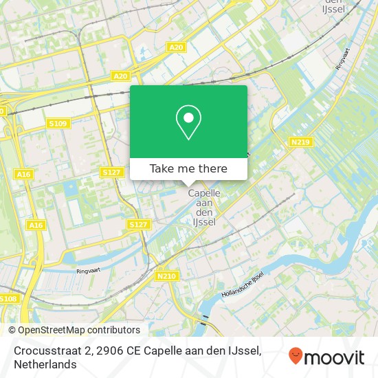 Crocusstraat 2, 2906 CE Capelle aan den IJssel map