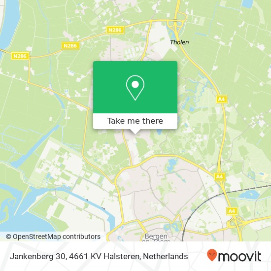 Jankenberg 30, 4661 KV Halsteren map