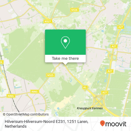 Hilversum-Hilversum-Noord E231, 1251 Laren Karte