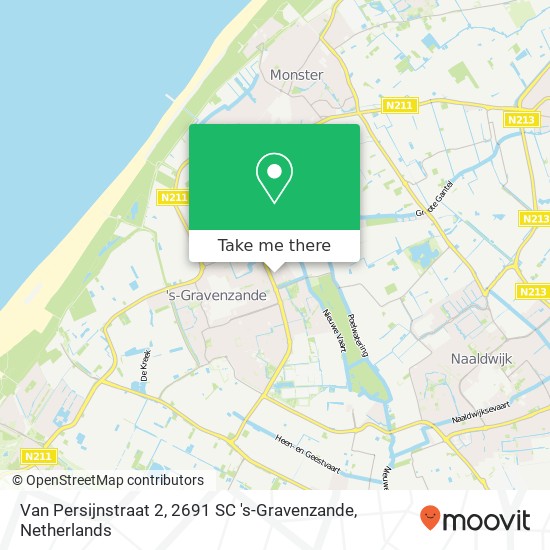 Van Persijnstraat 2, 2691 SC 's-Gravenzande map