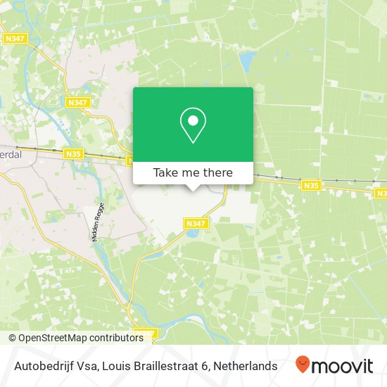 Autobedrijf Vsa, Louis Braillestraat 6 map