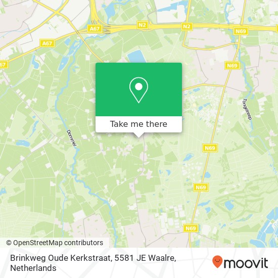Brinkweg Oude Kerkstraat, 5581 JE Waalre map