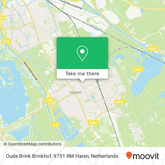 Oude Brink Brinkhof, 9751 RM Haren map