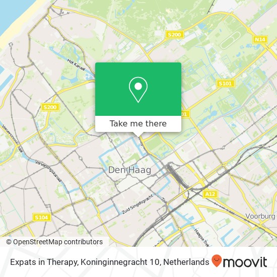 Expats in Therapy, Koninginnegracht 10 map